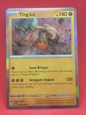 Ting-Lu #109/182 Holo SV04: Paradox Rift Pokemon TCG 2023 c^N - Image 1 of 2