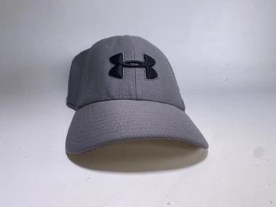 Under Armour шляпа крышка мужской M/L серый черный логотип UA Blitzing 3.0 эластичной крой - Изображение 1 из 4