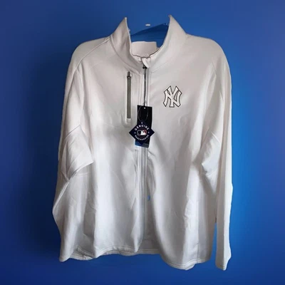 New York Yankees Antigua Fortune Full-Zip Jacket White Women’s Size 3XL NWT - Image 1 of 4
