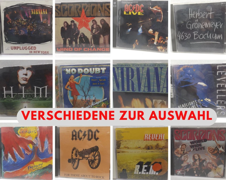 Musik CD Rock Hardrock  Poprock Softrock verschiedene zur Auswahl - Bild 1 von 1