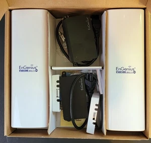 EnGenius ENH500V3-KIT EnJet Outdoor 5GHz AC Bridge/AP Kit (New) - Zdjęcie 1 z 3