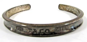 1997 Tiffany & Co Sterling Silver Cuff Bracelet - Picture 1 of 7
