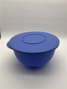 NEW Tupperware Impressions Bowl 7.5L / 32 Cup X Large Mixing & Salad Blue - Picture 1 of 4
