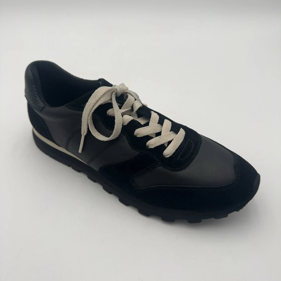 Corredor Coach para mujer C118 de cuero cómodo con cordones, negro/negro, talla 8,5 B Foto 1 de 4