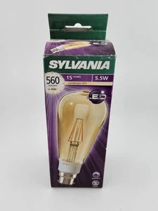 Sylvania ToLEDo Retro ST64 LED Bulb 5.5W B22 Bayonet Dimmable 560lm 2400K - Picture 1 of 4