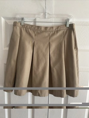 Lands End Niñas 16 Falda Caqui Plisada Uniforme Escolar Foto 1 de 4