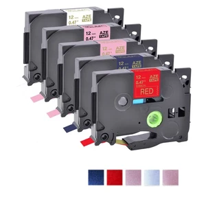 Cinta de satén de 0,47" compatible con Brother TZe TZ RW34 RN34 RE34 RE31 R234 - Imagen 1 de 14