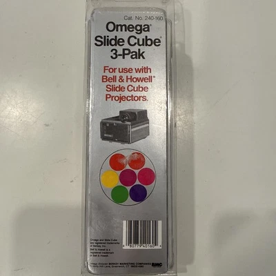 Omega 120 Slide Cube Pack. Contains 3 Slide Cube Cartridges - Image 1 of 4