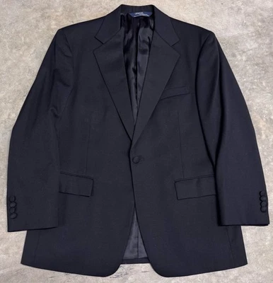 Chaqueta de Cena Esmoquin Polo Ralph Lauren De Colección Para Hombre’s 40 Negra Lana/Satén EE. UU. Foto 1 de 4