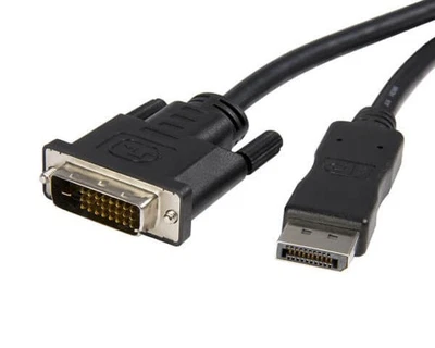 DisplayPort 1.1 auf DVI Anschlusskabel schwarz 2m Techly ICOC-DSP-C-020 - Bild 1 von 3