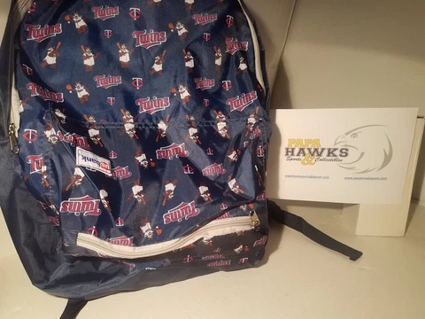 Minnesota Twins TC Bear Child Backpack! Great condition! Cover