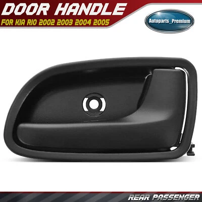 Maçaneta interna traseira lateral preta para passageiro para Kia Rio 2002 2003 2004 2005 - Imagem 1 de 4