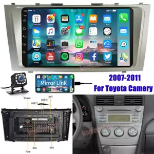 For 2007-2011 TOYOTA CAMRY 9" Android 13.0 Bluetooth Car Stereo Radio GPS WIFI - Picture 1 of 11