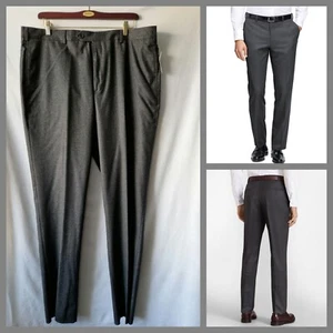 Pantalón Formal Brooks Brothers Gris Cálido Suave Lana Merino Regent Regular W44 - Imagen 1 de 14