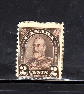 CANADA #166  2 CENT KING GEORGE V    MINT  F-VF H - Picture 1 of 2