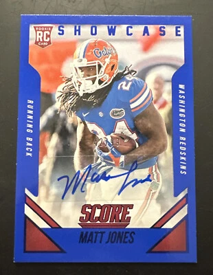 2015 Score Rookie Showcase Signatures /99 Matt Jones #388 Rookie Auto RC - Image 1 of 2