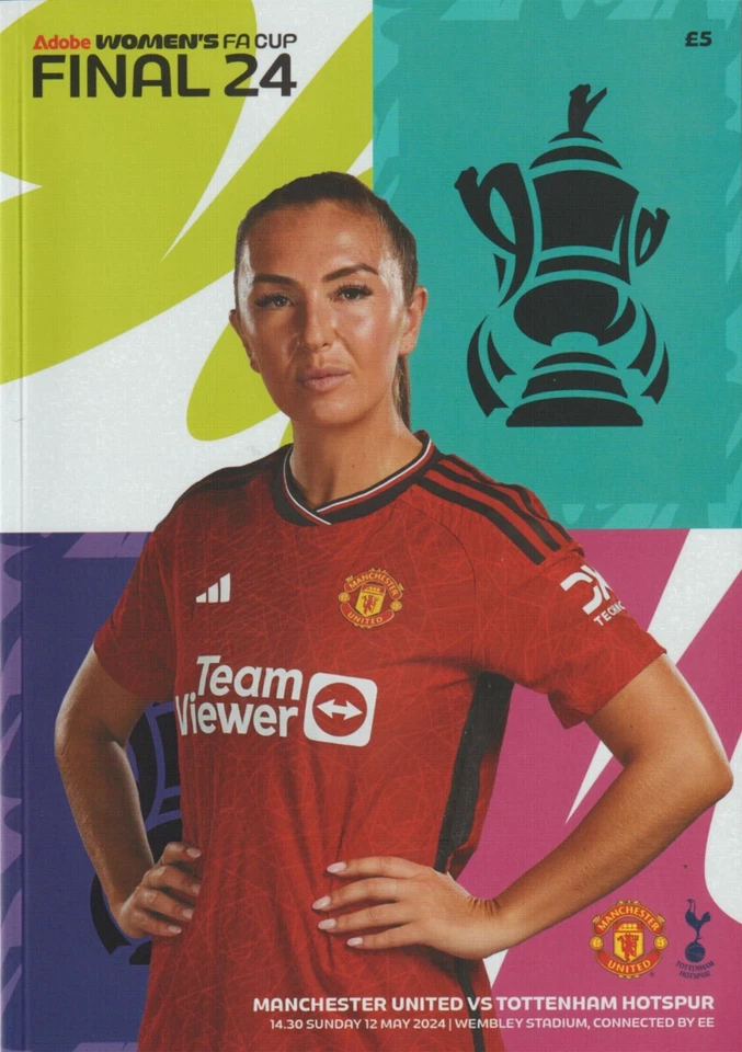 * 2024 WOMENS FA CUP FINAL - MAN UTD v TOTTENHAM HOTSPUR - IN STOCK NOW * - Image 1 of 1