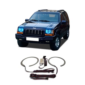 Bright Blue Angel Eye Headlight Halo kit for Jeep Grand Cherokee 93-98 - Bild 1 von 2
