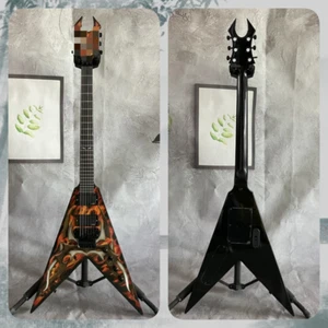 Tribal Flame Kerry King V2 Electric Guitar Active Pickups 6 String Solid Body - Bild 1 von 7