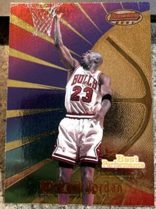 Michael Jordan 1998 Topps Bowmans Best Performance #96 Jordan Insert HOF Bulls - Picture 1 of 2
