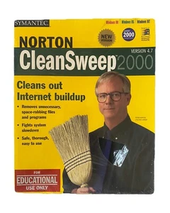 Norton CleanSweep 2000 Version Ver 4.7 PC Windows 98 95 NT SEALED BRAND NEW! - Picture 1 of 2