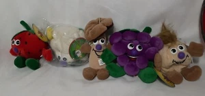 Lot Of 5 Toy Box Creations Vintage Veggie Friends Fruits Seedies beanbag Toys - Picture 1 of 17