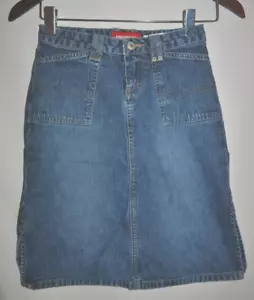 Girls UNIONBAY Denim Blue Jean Skirt Size 8 - Picture 1 of 4