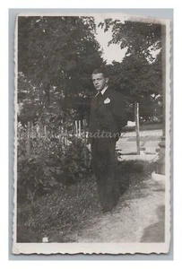 Karlsbad / Karlovy Vary República Checa 1939 - Moda masculina - Foto antigua década 1930 - Imagen 1 de 2