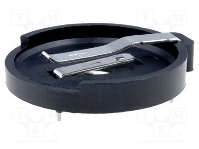 Portabatterie a Bottone CR2430 Orizzontale PCB H: 4.7mm; Ø: 25mm SN24301 (10pcs) - Imagen 1 de 3