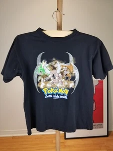 VINTAGE 2000 POKEMON NINTENDO GAME GOTTA CATCH'EM ALL BLACK T-SHIRT YOUTH XL - Picture 1 of 5