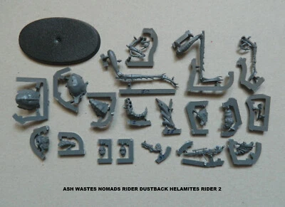 NECROMUNDA ASH WASTES ASH WASTES NOMADS RIDER DUSTBACK HELAMITES RIDER 2 - Photo 1/3