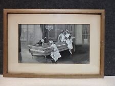 1890'S BILLIARDS ROOM IMAGE NEYRET FRERES WOVEN SILK STEVENGRAPH by Alonso Perez