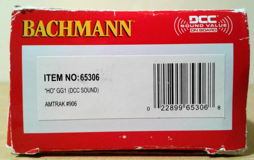 HO SCALE BACHMANN GG1 AMTRAK #906 65306 DCC & SOUND - Image 1 of 4
