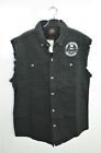 Hot Leathers Black Frayed Sleeveless Shirt L Part Number - Gm5200-L