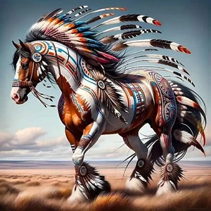 DIY Full Round Drill Diamond Painting Kits Horse,Paint by Diamonds Dot Gem Art C - Picture 1 of 8