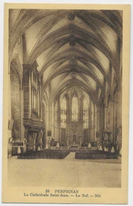 CPA " PERPIGNAN - La Cathédrale Saint Jean - La Nef - Imagen 1 de 2