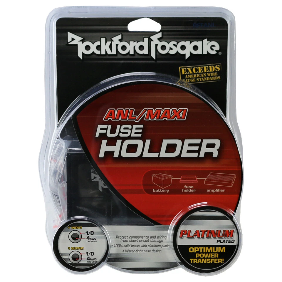 Rockford Fosgate RFFANL Anl Fuse Holder 200 Amp Fuses
