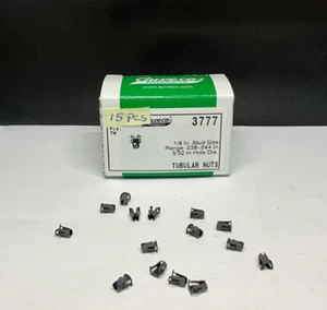"Tuerca tubular Auveco 3777-15 1/8" perno, rango de panel de 0,038"" a 0,044", clip de cañón - Imagen 1 de 2