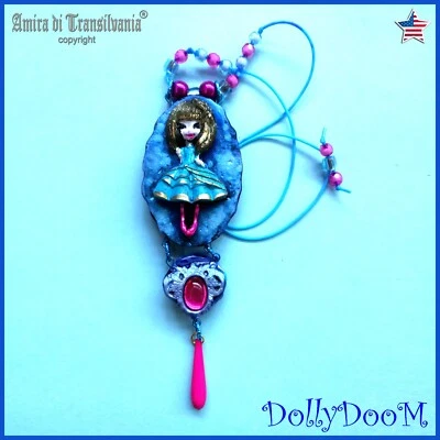 Muñeca Moda Collar Dolly Colgante Joyería Lujo Amuleto Dije Joyería Cuentas Foto 1 de 4