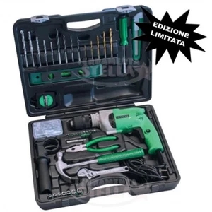 TRAPANO A PERCUSSIONE DV16V SS 600W HITACHI IN VALIGETTA + 100 ACCESSORI !! - Foto 1 di 4