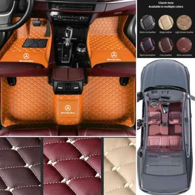 For Mercedes Benz V Viano Vito Car Floor Mats Carpets Waterproof Custom Auto - Image 1 of 4