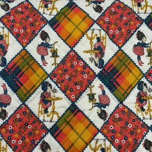 3.5 Yds Holly Hobbie Cheater Quilted Fabric With Batting Petticoats & Pantaloons - Picture 1 of 6