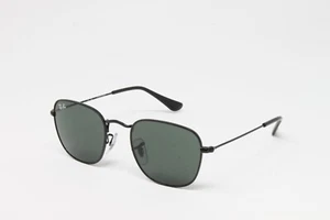 Ray Ban Junior Sunglasses Frank RJ9557S 28771 Black 45mm Dark Green Lens NEW! - Picture 1 of 9