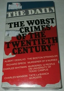 The Worst Crimes Of The Twentieth Century VHS Sealed - Picture 1 of 6