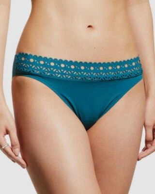 $110 Lise Charmel Mujer Azul Ajourage Bikini Parte Inferior Traje de Baño Talla XXS Foto 1 de 3