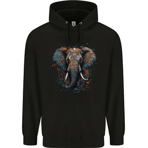 Abstract Elephant Childrens Kids Hoodie - Picture 1 of 6