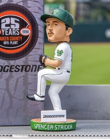 Spencer Strider Augusta GreenJackets Bobblehead SGA 7/21/23 Cover