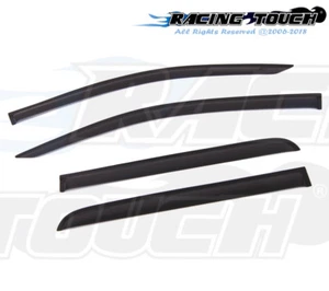 Dark Smoke Outside Mount Visor Rain Guard 4pcs Chevy Colorado Crew Cab 2013-2016 - Picture 1 of 6