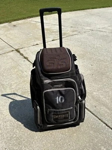 Bolsa con ruedas Smash It Sports SIS negra gris #10 bolsa de equipo con ruedas de béisbol softbol - Imagen 1 de 9
