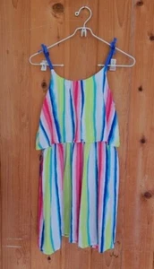 Girls Nautica Striped Spring Summer Dress Size L (12-14) - Picture 1 of 8